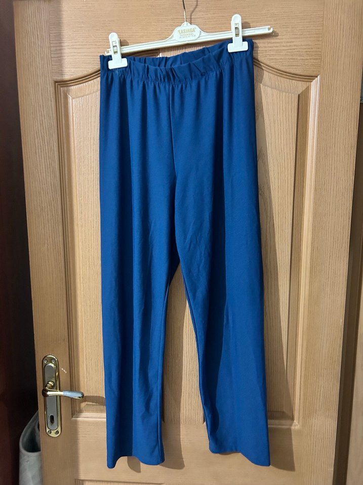 Uzun Kollu Mavi Salaş Tunik - Görsel 3