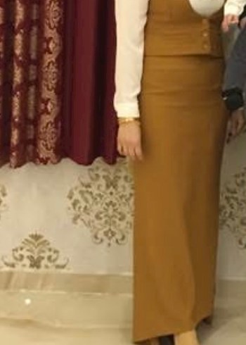 Hardal Sarısı 3lü Tesettür Takım - Görsel 5