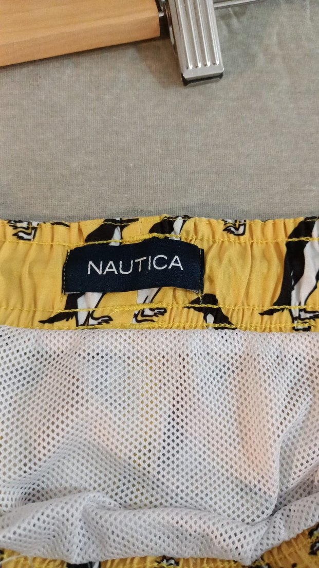 Sarı Mini Baskılı Erkek Mayo Şortu - Görsel 3