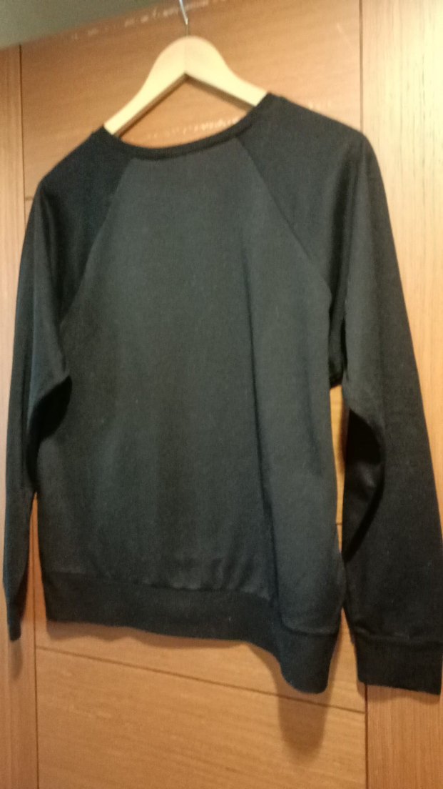 Kadın Siyah Oversize Sweatshirt - Görsel 2