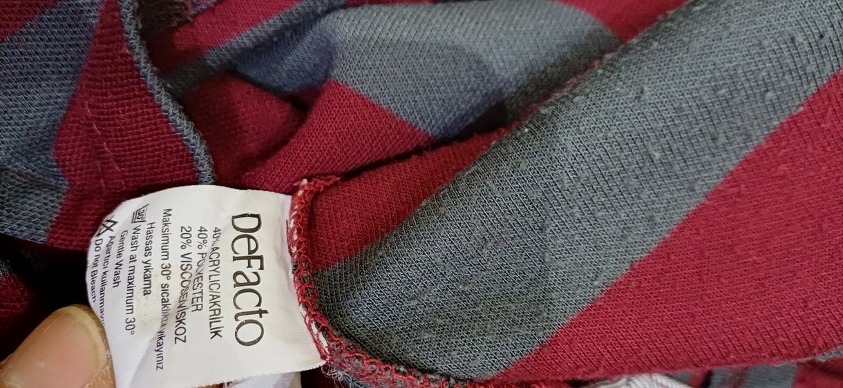 Uzun Kollu Çizgili Erkek Polo Tişört - Görsel 4