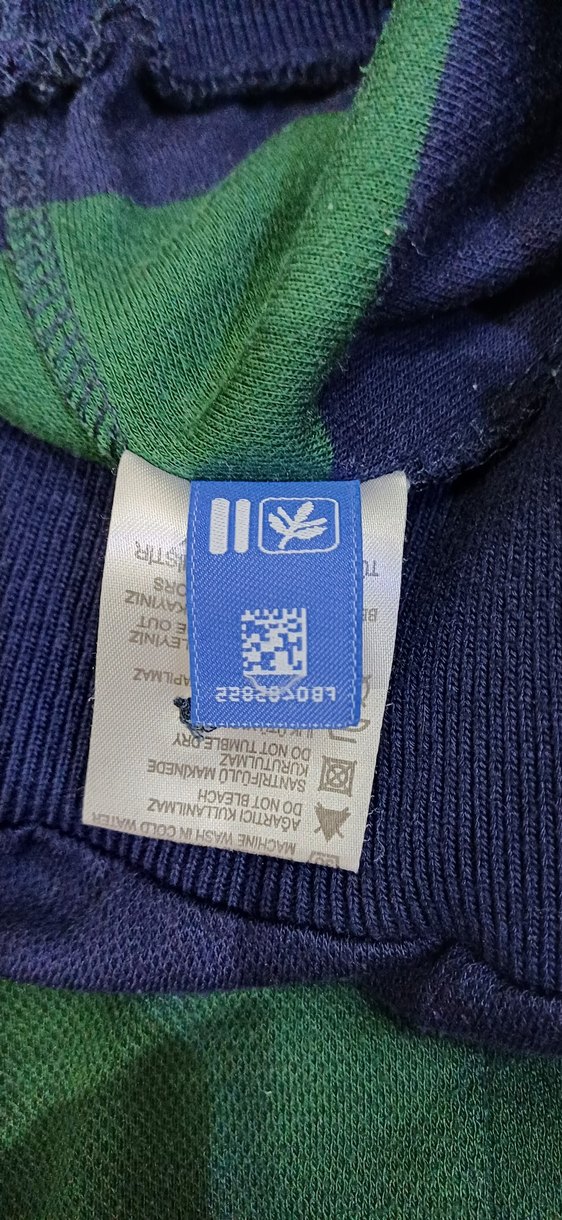 Erkek Yeşil Lacivert Uzun Kollu Polo Tişört - Görsel 4