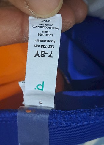 7 Yaş Beden çeşitli Renk Renkli Baskılı Erkek Çocuk Mayo