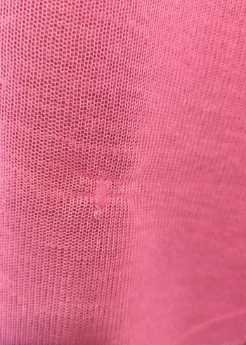 Seen Pembe V Yaka Keten Tişört