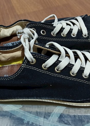 37 Beden Siyah Payetli Denim Kadın Sneakers