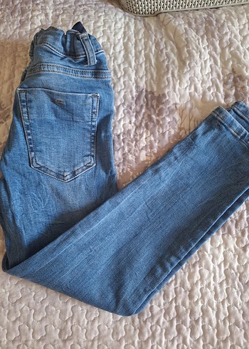 Zara Erkek Çocuk Mavi Rahat Kesim Denim Pantolon