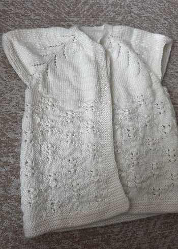 Çocuk/ Bebek el örgüsü yelek - Görsel 7