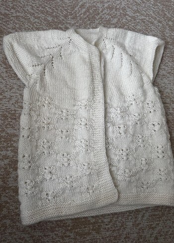 Çocuk/ Bebek el örgüsü yelek - Görsel 3