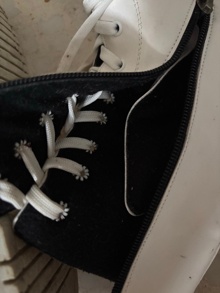 Kadın Beyaz Deri postal Bot - Görsel 2