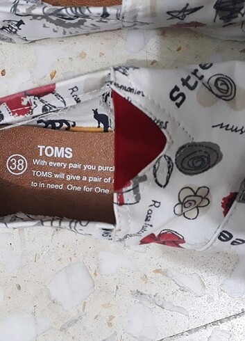 38 Beden Kadın Toms ayakkabı
