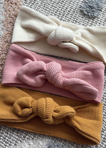 Bohem Tarzı Örgü Çocuk Saç Bantları - Görsel 2