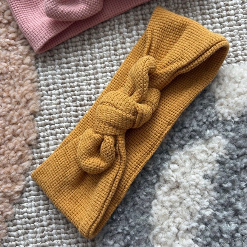 Bohem Tarzı Örgü Çocuk Saç Bantları - Görsel 3