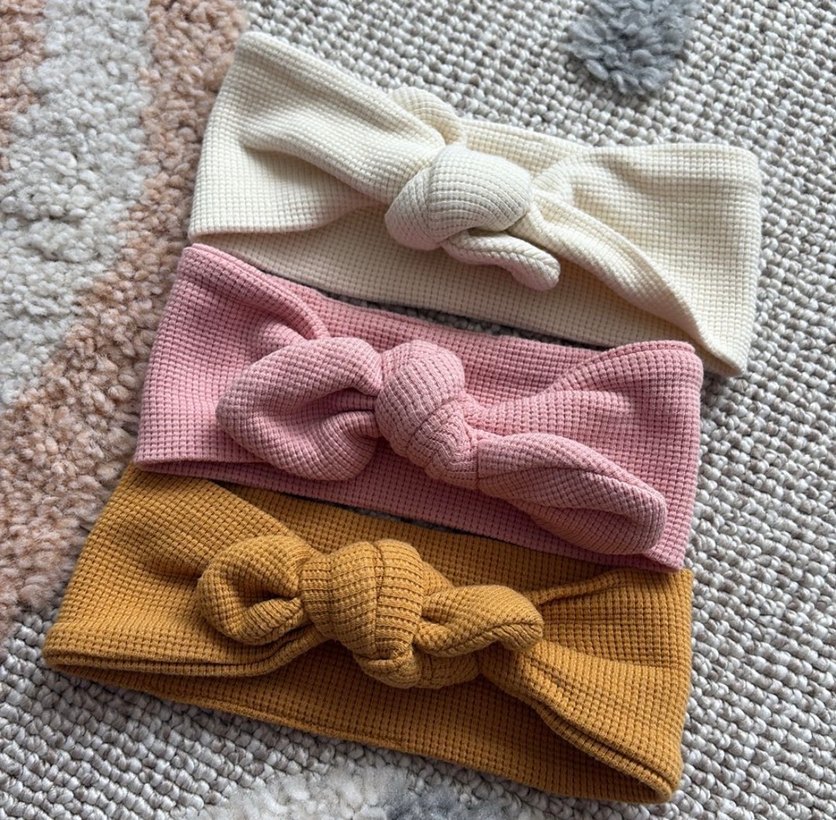 Bohem Tarzı Örgü Çocuk Saç Bantları - Görsel 2