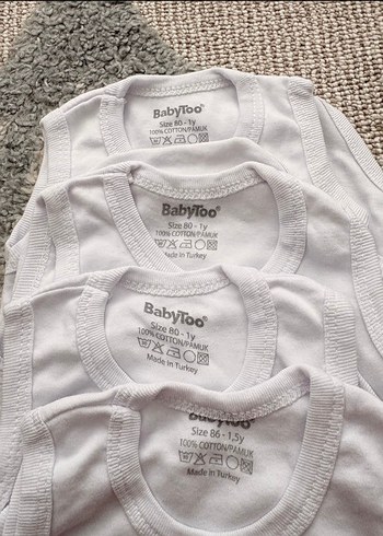 Beyaz Erkek Çocuk Atlet 4lü Paket - Görsel 3