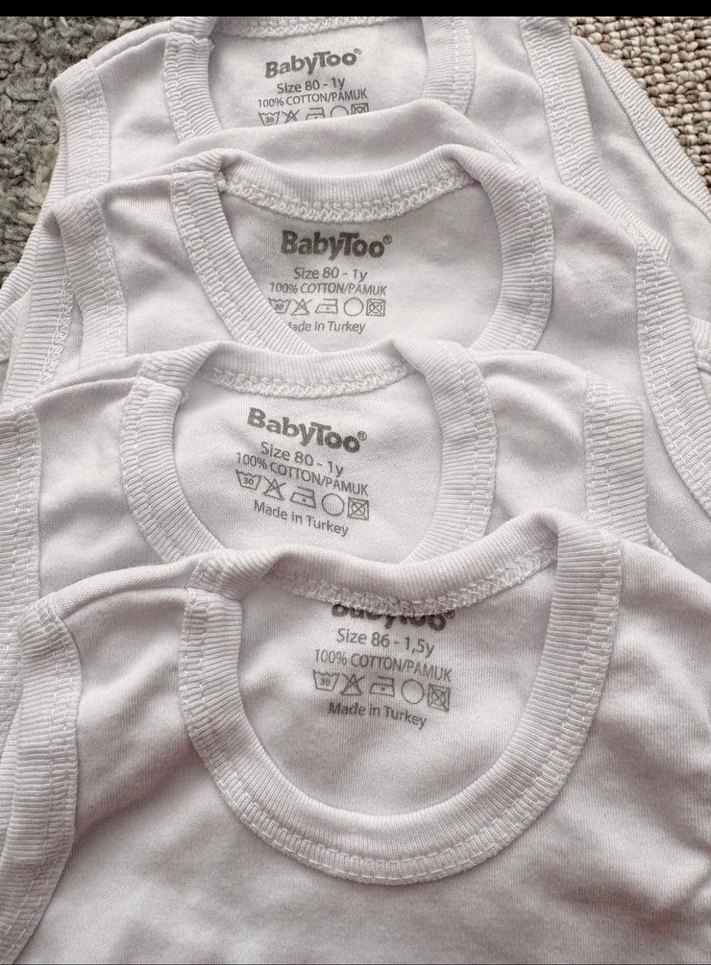 Beyaz Erkek Çocuk Atlet 4lü Paket - Görsel 2