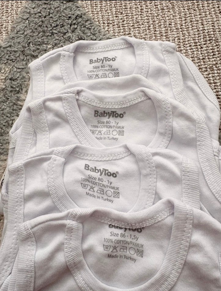 Beyaz Erkek Çocuk Atlet 4lü Paket - Görsel 3