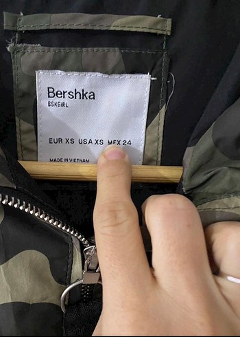 Kadın Kamuflaj Desenli Midi Ceket - Görsel 4