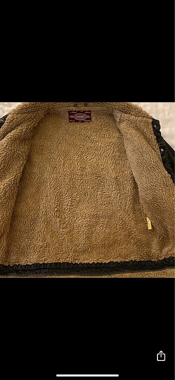 m Beden camel Renk Kürklü Vintage Ceket