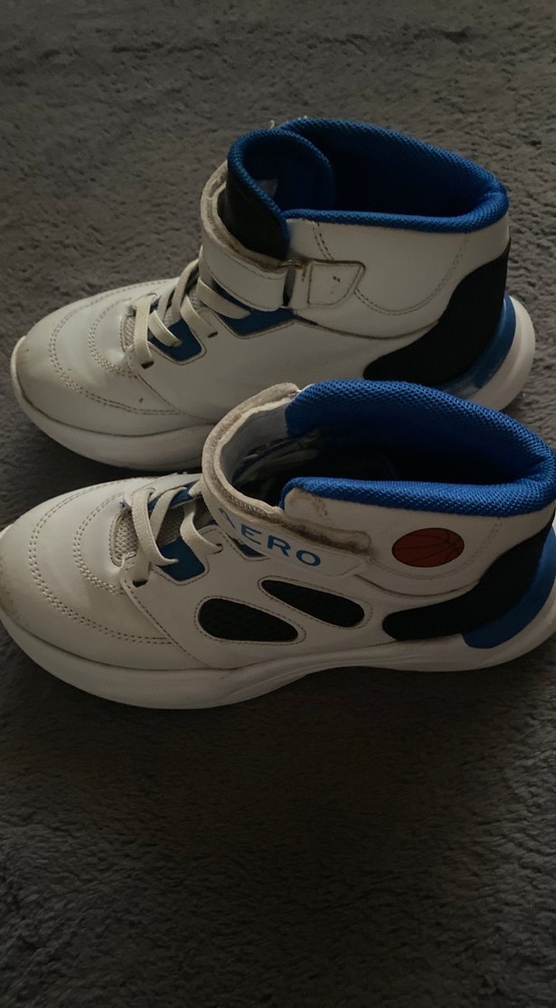 Beyaz Erkek Çocuk Sneaker - Cırt Cırtlı - Görsel 2