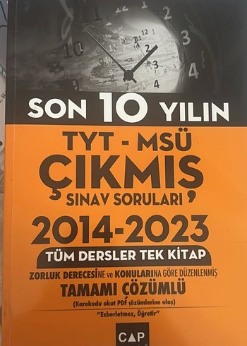2014-2023 TYT-MSÜ Çıkmış Sorular Kitabı