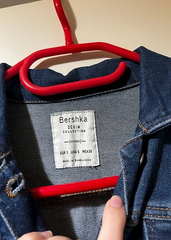 Düğmeli Koyu Mavi Kadın Kot Ceket - Görsel 2