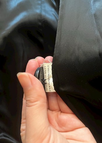 Siyah Kürklü Yaka Kadın Kaban - Görsel 6