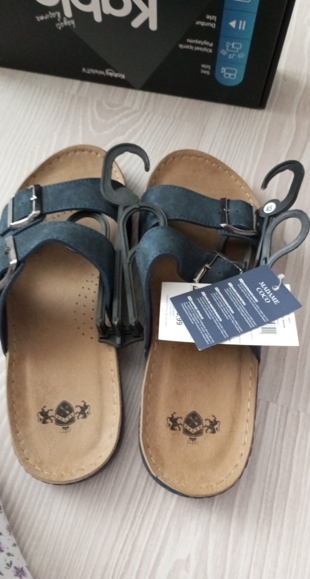 Erkek Mavi Bohem Tarz Sandalet - Görsel 4