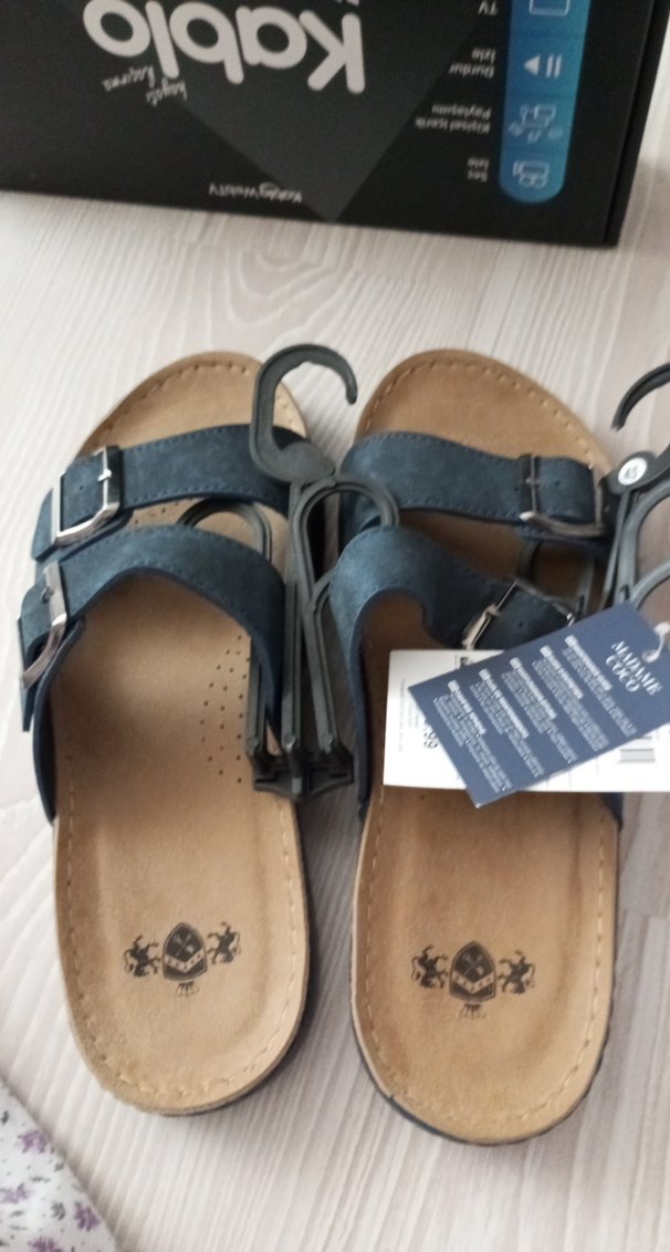 Erkek Mavi Bohem Tarz Sandalet - Görsel 3