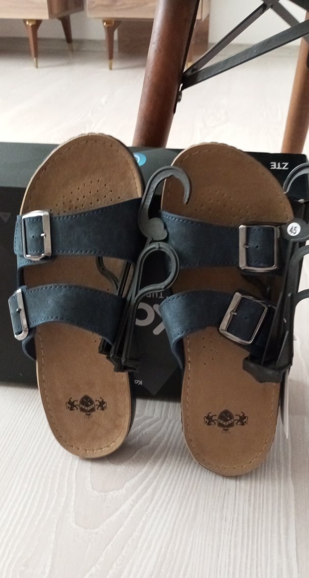 Erkek Mavi Bohem Tarz Sandalet - Görsel 2