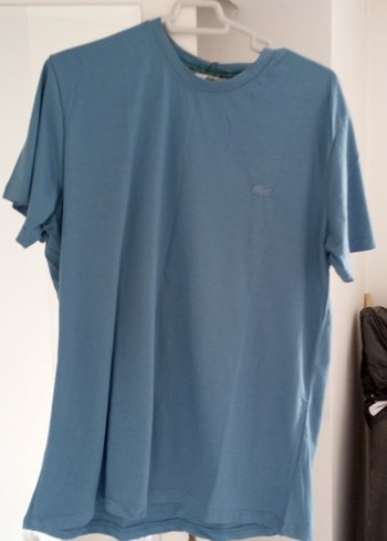 Erkek Mavi Oversize Basic Tişört - Görsel 3