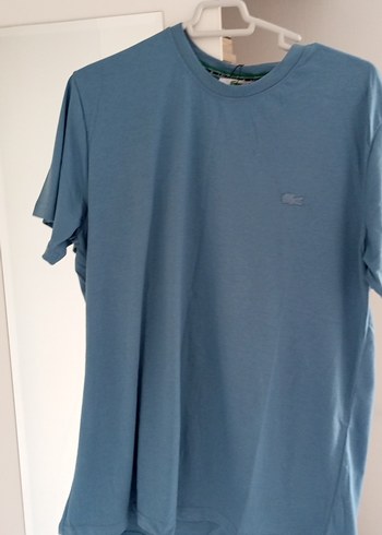 Erkek Mavi Oversize Basic Tişört - Görsel 2