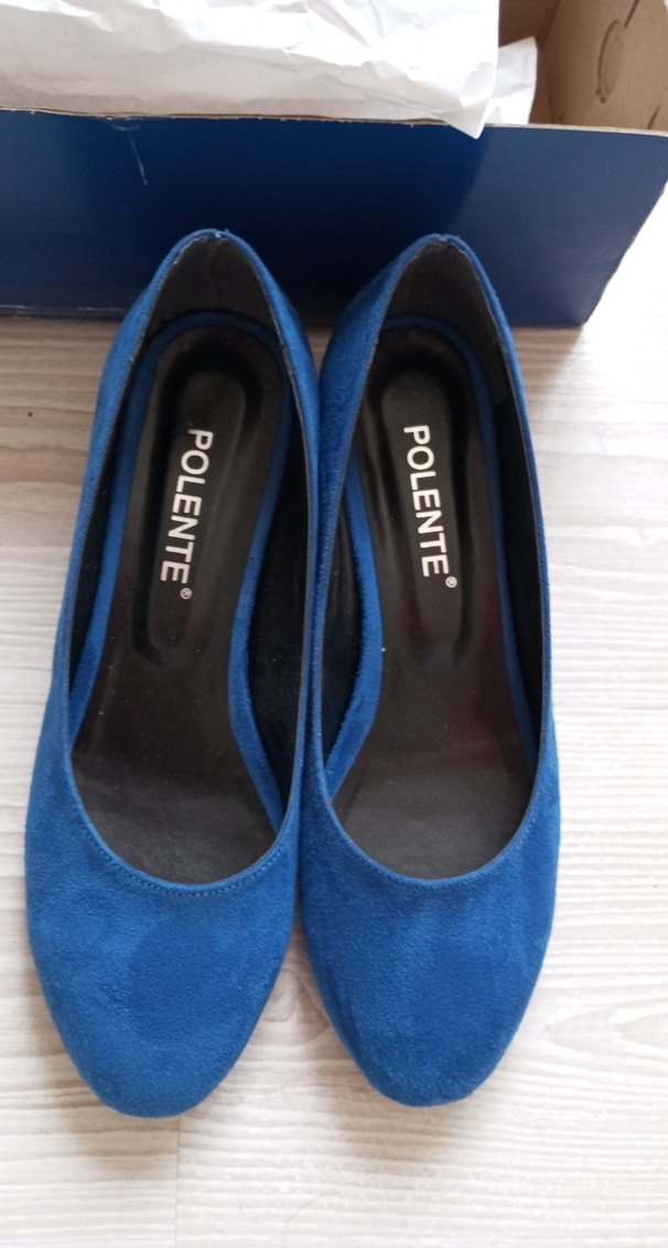 Kadın Lacivert Süet Dolgu Topuklu Stiletto - Görsel 2