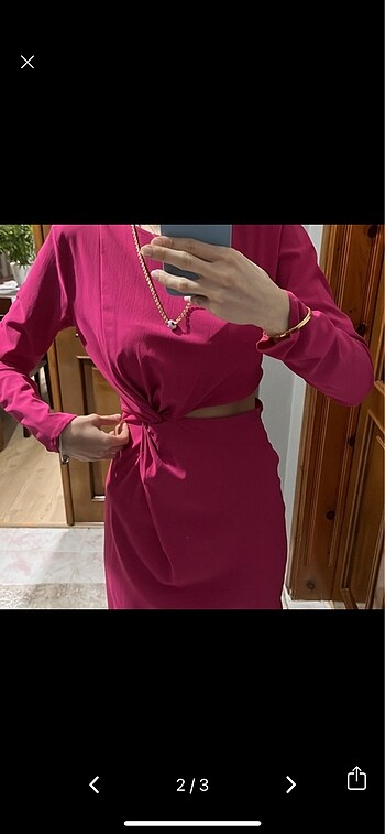 Zara Zara fusya elbise