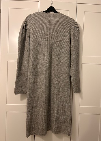 Twist Gri Kadın Triko Midi Elbise - Görsel 3