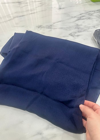 Lacivert Güllü Tül Abiye Elbise - Görsel 10