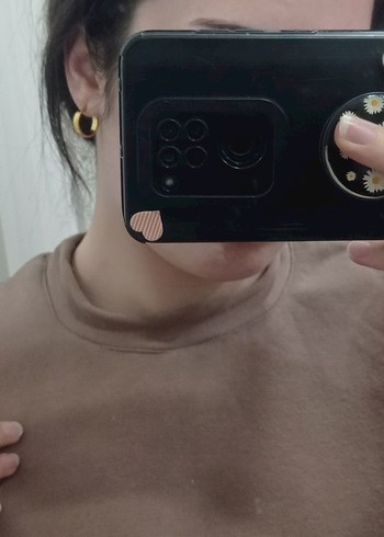 Kadın bej Sweatshirt - Görsel 4