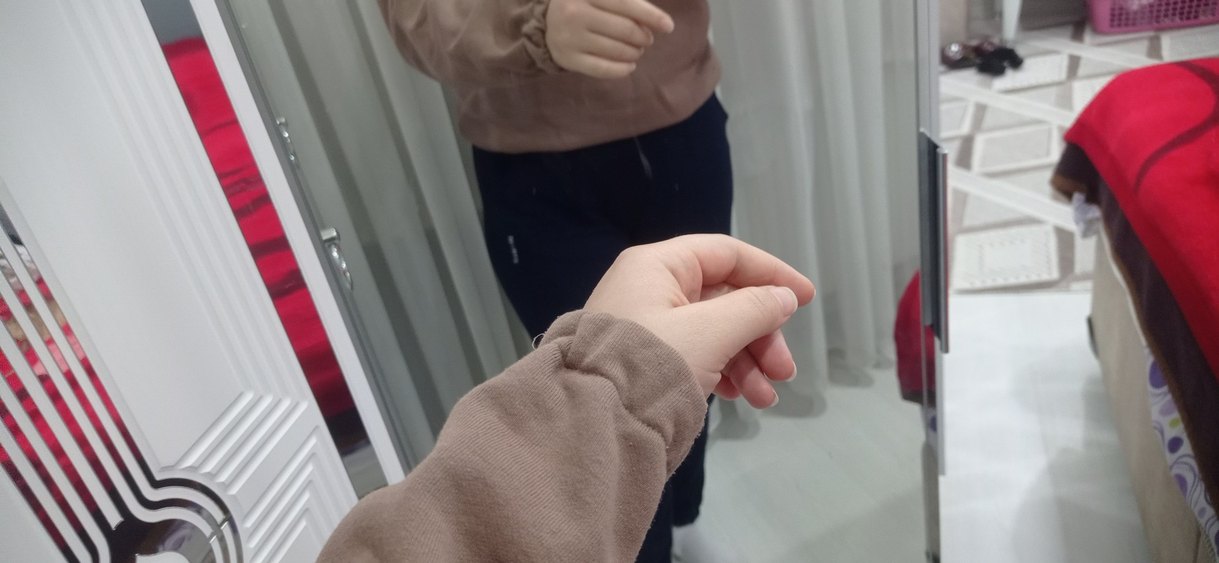Kadın bej Sweatshirt - Görsel 5