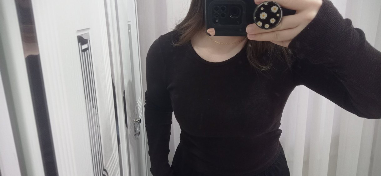 Acı kahverengi bluz - Görsel 4