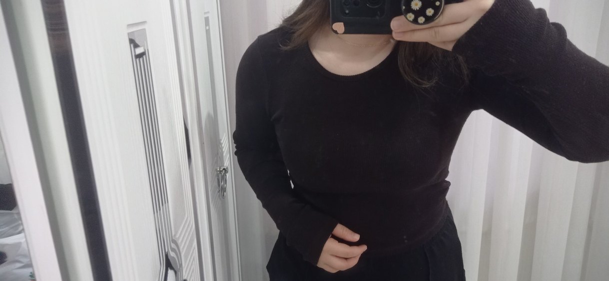 Acı kahverengi bluz - Görsel 5