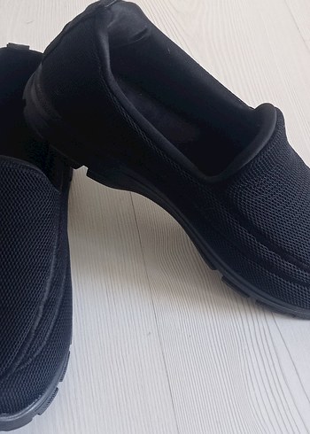 Kadın siyah fileli günlük spor ayakkabı