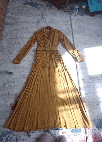 Flexi Hardal rengi elbise 