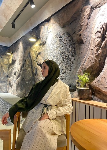 Çizgili blazer ceket takım