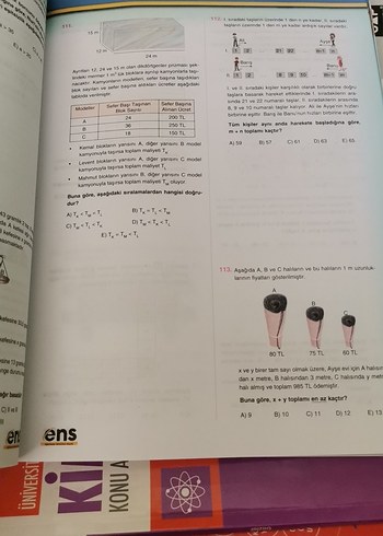  Beden Renk TYT Destek Kampı Sayısal Fasikül Seti