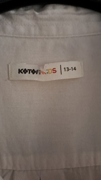 13-14 Yaş Beden 13-14yas koton kısa kollu gomlek