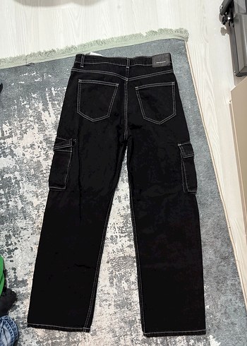 Siyah Rahat Kesim Kadın Jean - Görsel 5