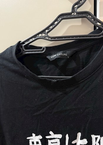 Siyah Sokak Stili Kısa Kollu Tişört - Görsel 2