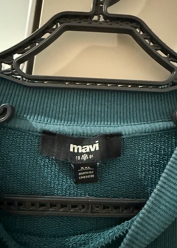 Mavi Rahat Kesim Uzun Kollu Sweatshirt - Görsel 5