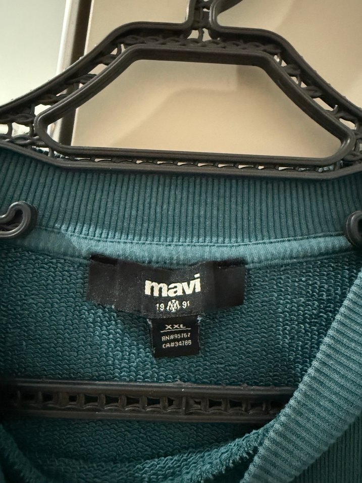 Mavi Rahat Kesim Uzun Kollu Sweatshirt - Görsel 5