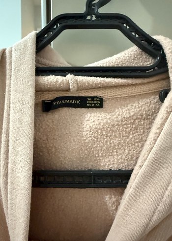 Bej Kapüşonlu Kadın Sweatshirt - Görsel 4