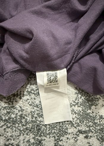 Erkek Mor oversize Tişört - Görsel 7